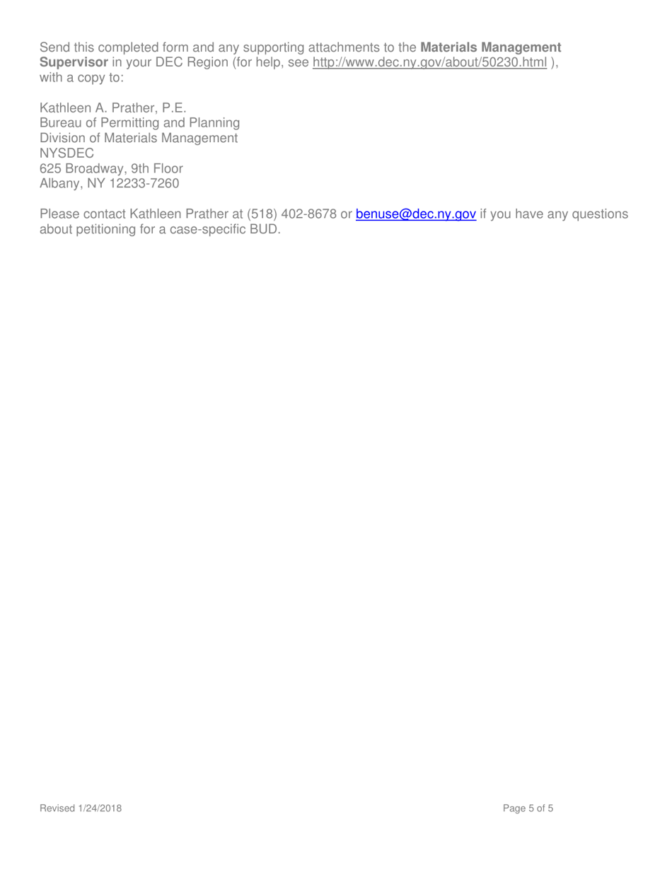 Beneficial Use Determination Petition - Animal Feed - New York, Page 5