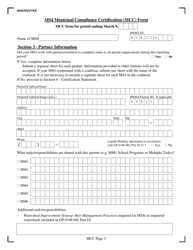 Document preview: Page 3 Ms4 Municipal Compliance Certification (Mcc) Form - New York