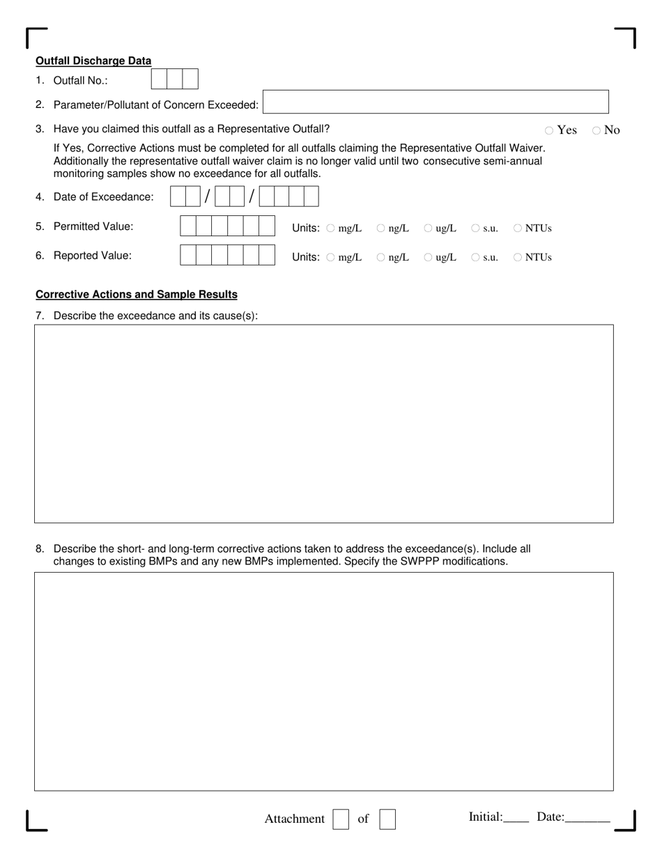 Msgp Corrective Action / Non-compliance Event Form - New York, Page 3