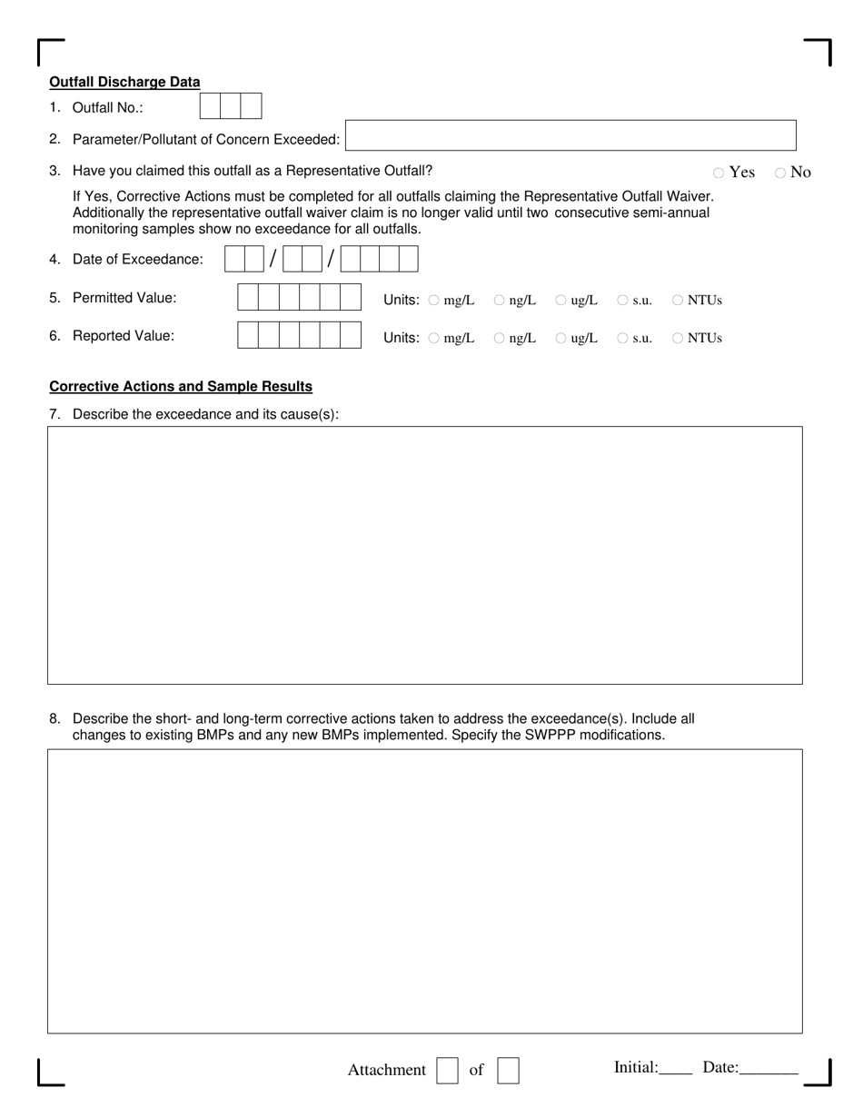 Msgp Corrective Action / Non-compliance Event Form - New York, Page 4