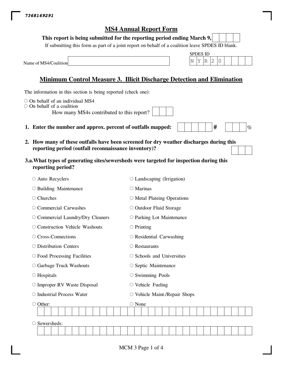 Ms4 Annual Report Form - New York, Page 18