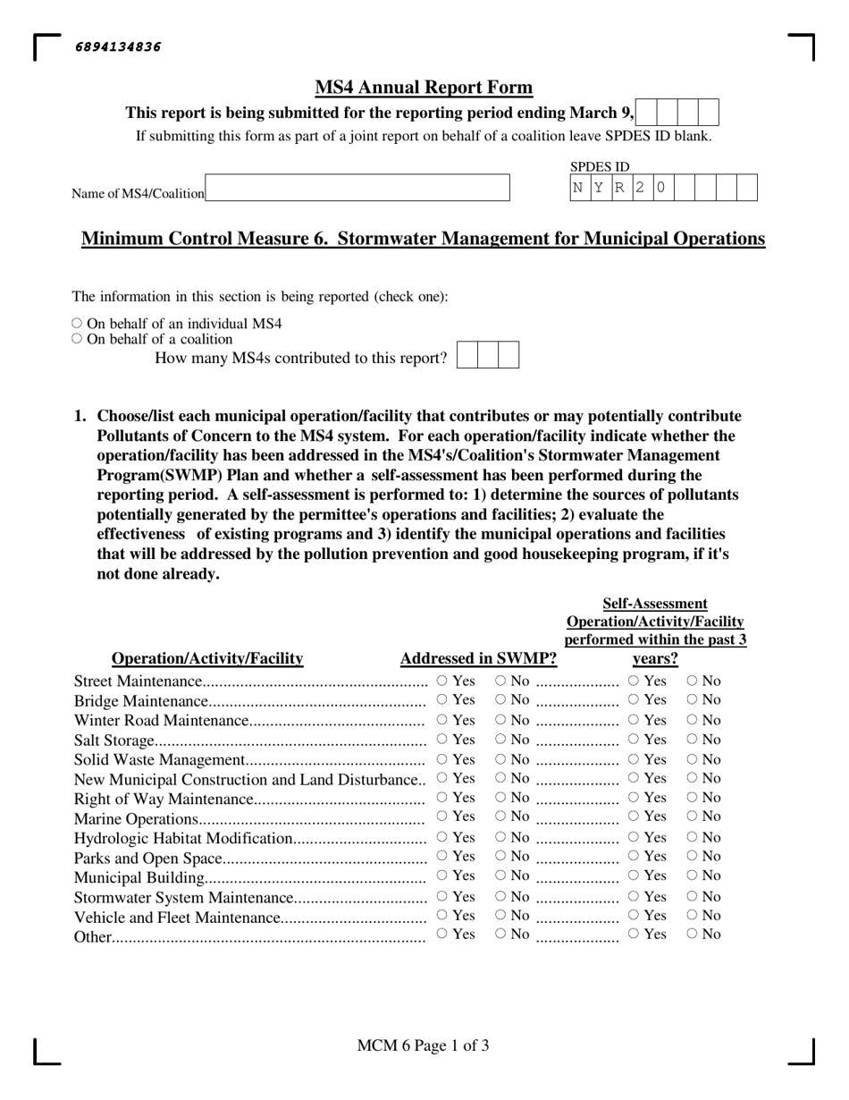 Ms4 Annual Report Form - New York, Page 30