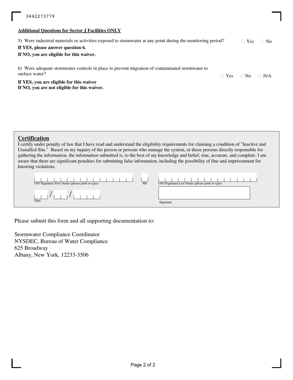 Msgp Inactive / Unstaffed Waiver Form - New York, Page 4