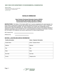 Document preview: Notice of Termination - New York