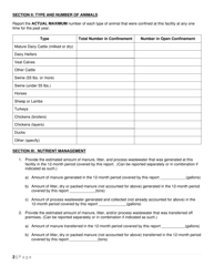 State Pollutant Discharge Elimination System (Spdes) General Permits (Gp-0-16-001) or (Gp-0-16-002) for Concentrated Animal Feeding Operations (Cafos) Annual Compliance Report - New York, Page 2