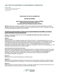 Document preview: State Pollutant Discharge Elimination System (Spdes) Cwa General Permits (Gp-0-19-001) for Concentrated Animal Feeding Operations (Cafos) Notice of Intent - New York