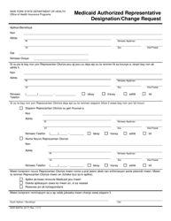 Document preview: Form DOH-5247HC Medicaid Authorized Representative Designation/Change Request - New York (Haitian Creole)