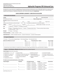 Formulario DOH-2794ES Aplicacion Programa Vih Uninsured Care - New York (Spanish), Page 3