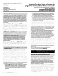 Form DOH-2794FR Application for the Uninsured Care Programs - New York (French)