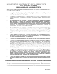 Adap Plus Practitioner Agreement Form - New York, Page 6