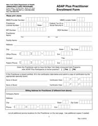 Adap Plus Practitioner Agreement Form - New York, Page 7