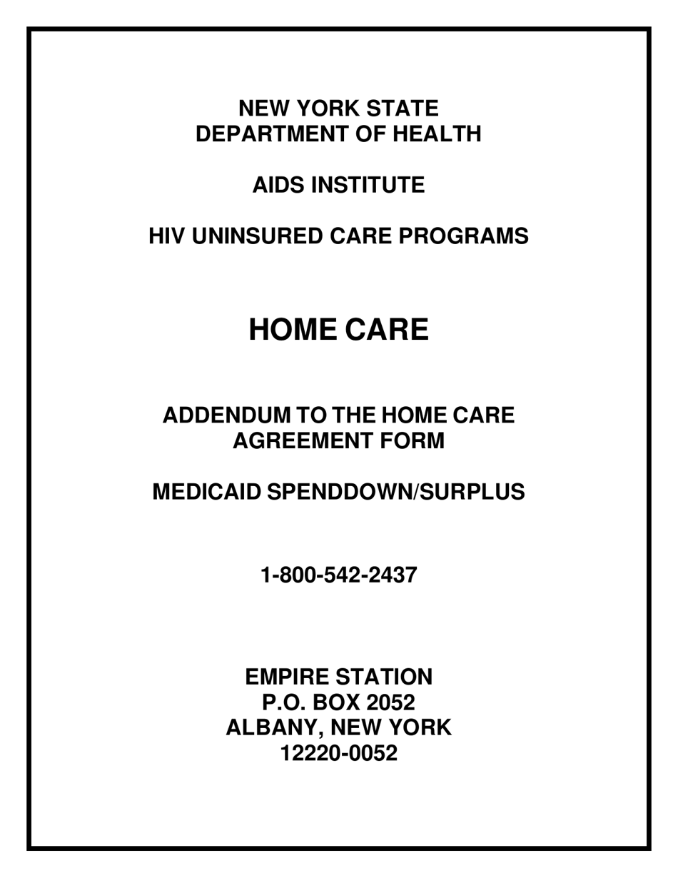 Medicaid Spenddown / Surplus - New York, Page 1