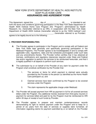Home Care Agreement Form - New York, Page 3