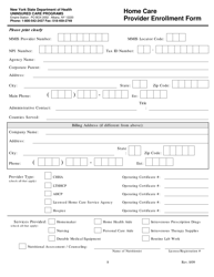 Home Care Agreement Form - New York, Page 8