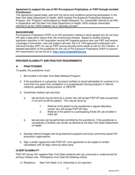 Practitioner Specialty Provider Agreement - Pre-exposure Prophylaxis Assistance Program (Prep-Ap) - New York, Page 2