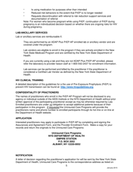 Practitioner Specialty Provider Agreement - Pre-exposure Prophylaxis Assistance Program (Prep-Ap) - New York, Page 5