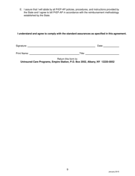 Practitioner Specialty Provider Agreement - Pre-exposure Prophylaxis Assistance Program (Prep-Ap) - New York, Page 9