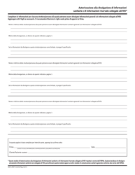 Form DOH-2557IT Authorization for Release of Health Information and Confidential HIV-Related Information - New York (Italian), Page 3