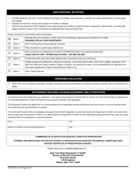 Form DOH-4410 Application for Registration in Expanded Syringe Access Program (Esap) - New York, Page 2