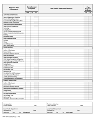 Form DOH-2040 Children&#039;s Camp Written Plan Checklist - New York, Page 2