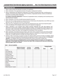 Form DOH-1056B Licensed Home Care Services Agency Application - New York, Page 4