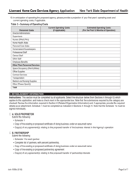 Form DOH-1056B Licensed Home Care Services Agency Application - New York, Page 5
