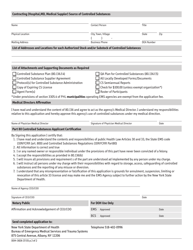 Form DOH-3826 Application for Als Agency to Engage in Controlled Substances Activity for Pre Hospital Care - New York, Page 2