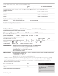 Form DOH-206 Application for EMS Operating Certificate - New York, Page 2
