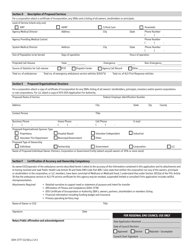 Form DOH-3777 Application for New Service, Expansion of Primary Operating Territory or Transfer of Ownership - New York, Page 2