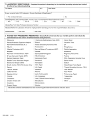 Form DOH-4081 Initial Limited Service Laboratory Registration Application - New York, Page 3