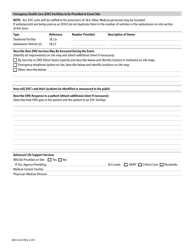Form DOH-44 Application for a Permit for a Public Gathering - New York, Page 2