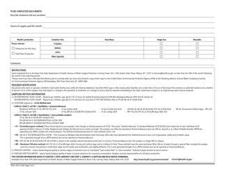 Form DOH-357A Bottled Water Monthly Operation Report - New York, Page 2