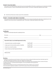 Form DOH-5197 Revised Total Coliform Rule: Level 1 Assessment Form - New York, Page 2