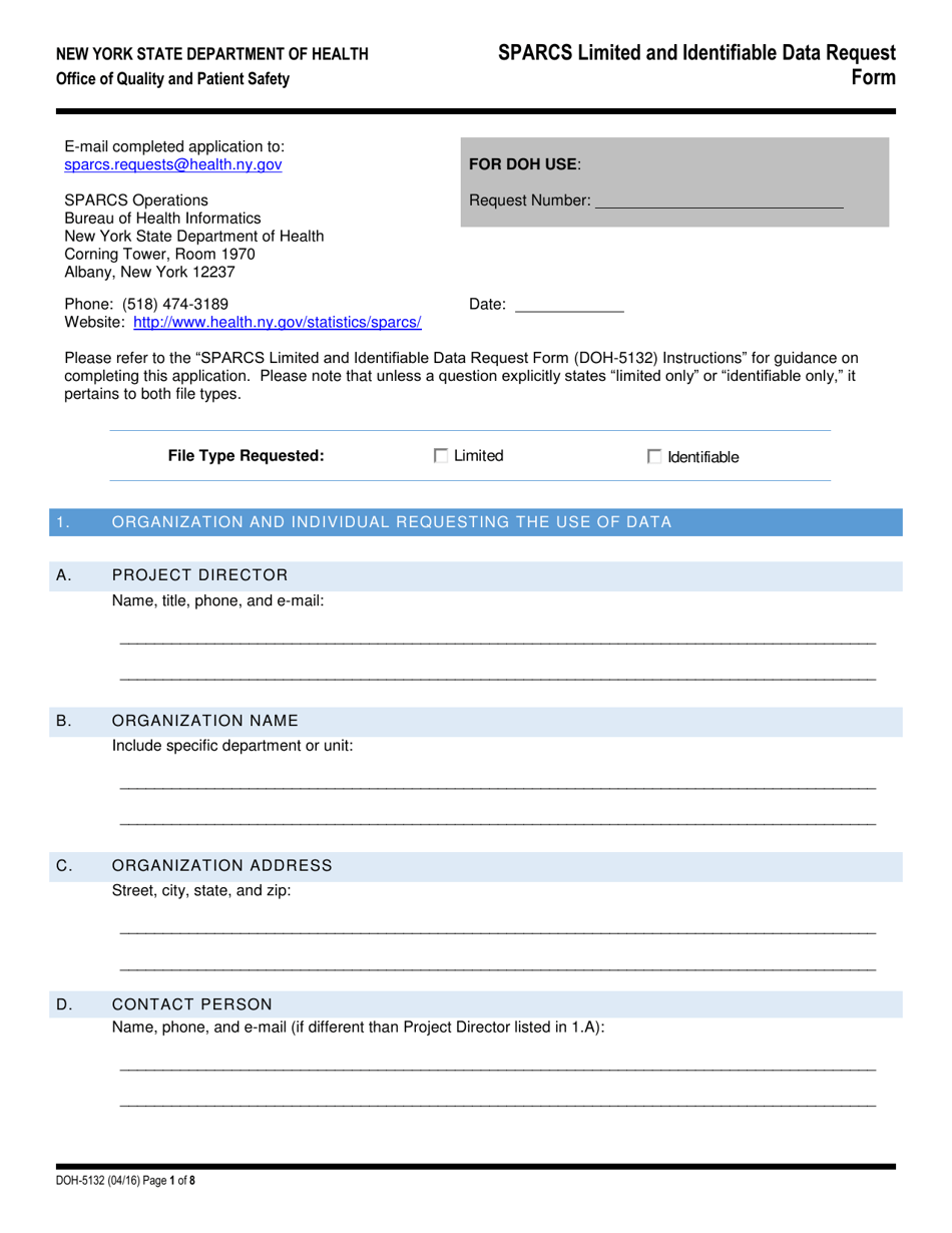 Form DOH-5132 - Fill Out, Sign Online and Download Printable PDF, New ...