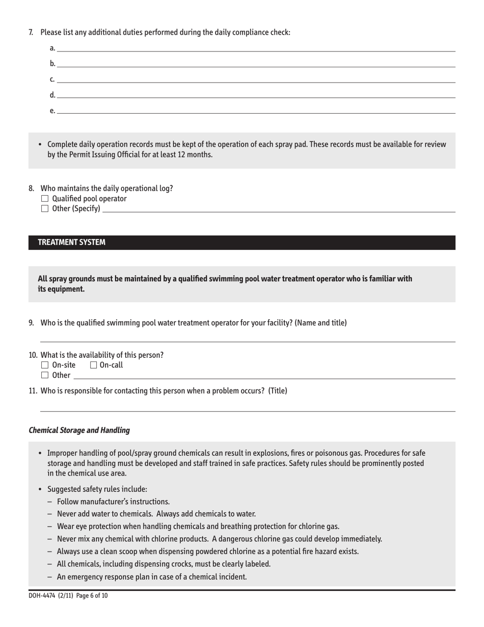 Form DOH-4474 - Fill Out, Sign Online and Download Fillable PDF, New ...