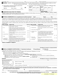 Form DS-874 Medical Examination Report of Driver Under Article 19-a - New York, Page 2