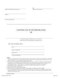 Form DOS-1523-F Professional Service Certificate of Incorporation - New York, Page 2