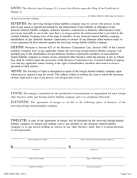 Form DOS-1368-F Certificate of Merger - New York, Page 2