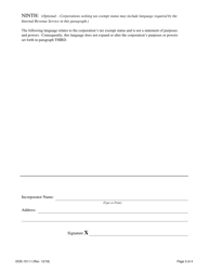 Form DOS-1511-F Certificate of Incorporation - New York, Page 3