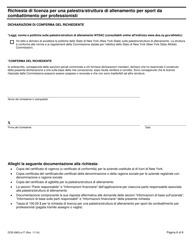 Form DOS-0963-A-IT Application for Professional Combative Sport Gym/Training Facility License - New York (Italian), Page 6