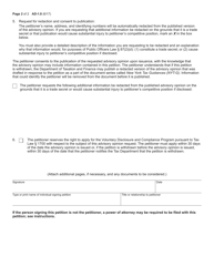 Form AD-1.8 Petition for Advisory Opinion - New York, Page 2