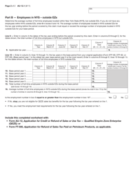 Form AU-12.1 Employment Test for Businesses Certified by Empire State Development (Esd) Before April 1, 2005 - New York, Page 2
