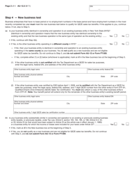 Form AU-12.3 Employment Test for Businesses Certified by Empire State Development (Esd) on or After April 1, 2009 - New York, Page 2