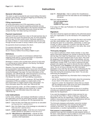 Form AU-212 New York State Pari-Mutuel Betting Tax Return - New York, Page 2