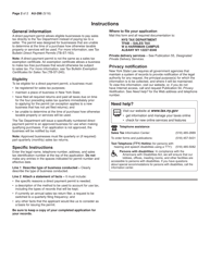 Form AU-298 Application for a Direct Payment Permit - New York, Page 2