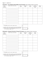 Form AU-473 Reimbursement Application for Petroleum Business Tax on Fuel Used for Commercial Gallonage - New York, Page 2