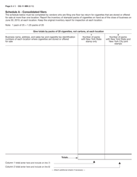 Form CG-11-MN Cigarette Tax Floor Tax Return - New York, Page 2