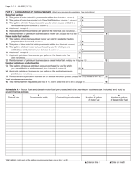 Form AU-630 Application for Reimbursement of the Petroleum Business Tax - New York, Page 2