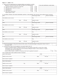 Form CG-80 Application for Registration as a Chain Store - New York, Page 2