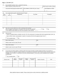 Form CG-100-P Personal Questionnaire - New York, Page 2